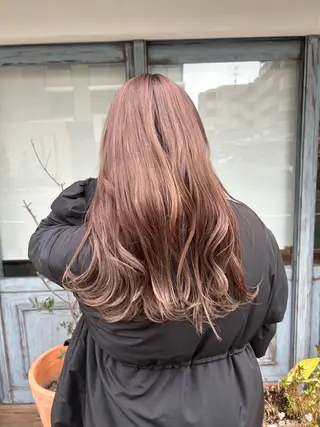 ロング ボブ/暖色/透明 感カラー/Sachiのヘアスタイル