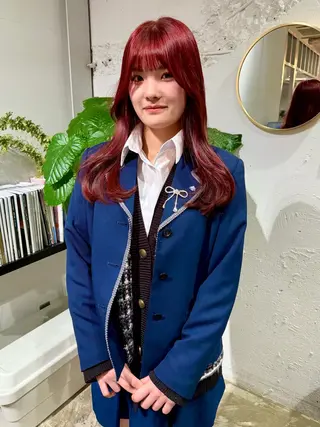 ロング カラー yearn所属・naho✂︎bob/ layerのヘアスタイル