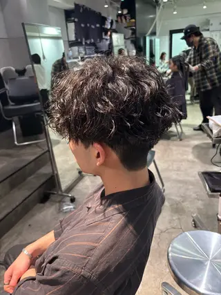 パーマ メンズ たなかあゆ✨ALBU MACADEMY渋谷のヘアスタイル