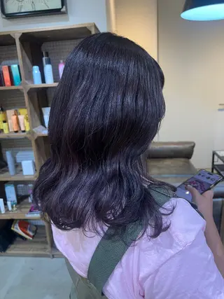 ミディアム カラー be'leef.ric所属・beleefric 🩵チセのヘアスタイル