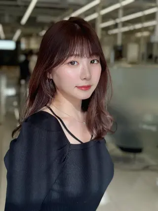 ミディアム カラー COA GINZA 空也/前髪/顔まわりのヘアスタイル