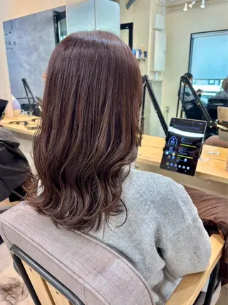 セミロング 桜木町2分/くびれ /ボブ/ナチュラルのヘアスタイル