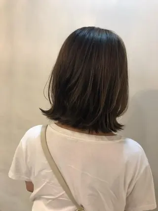 ミディアム カラー 玉邑 美菜のヘアスタイル