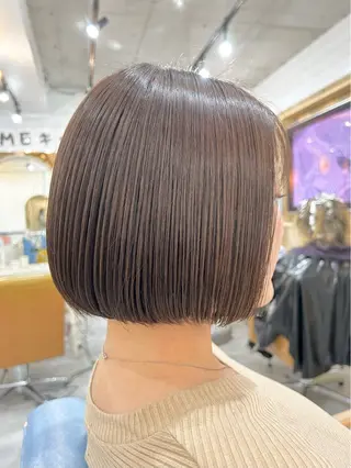 ショート カラー 顔まわりカット/ボブ /🧁とーこ🧁のヘアスタイル