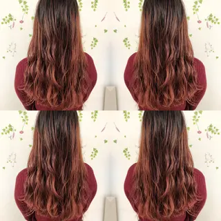 ロング カラー ショート/ボブ/ 白髪ぼかし/しんやのヘアスタイル