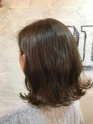 ミディアム カラー パーマ nico  原宿所属・nico【代表】 市川　拓也のヘアスタイル