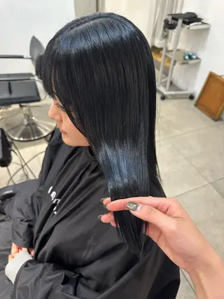 ミディアム カラー REINA☁️透明感 カラー/ぷつっと♡のヘアスタイル