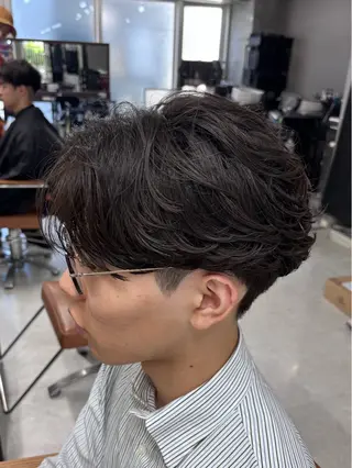 パーマ メンズ 美容研究所 🇰🇷yutoのヘアスタイル