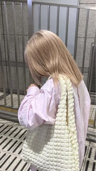 セミロング カラー 髪質改善/レイヤー 兼折楓馬のヘアスタイル