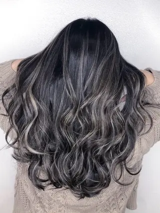 セミロング カラー パーマ ヘアアレンジ 髪質改善SALON MIST＋所属・阪神尼崎駅徒歩2分 半個室サロン　小田稔のヘアスタイル