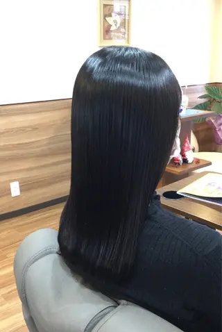 ロング カラー Annon プライベートサロンのヘアスタイル