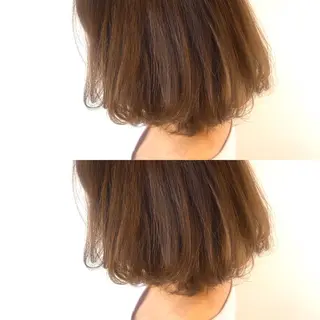 ショート カラー 韓国レイヤーカット/ ダブルカラーのヘアスタイル