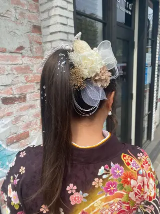 ロング ヘアアレンジ 新谷 桃子のヘアスタイル