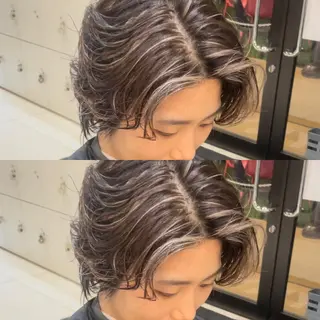 ショート カラー メンズ メンズヘア特化 崎田 成人のヘアスタイル