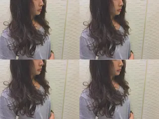 ミディアム セミロング ロング カラー boutique misakiのヘアスタイル