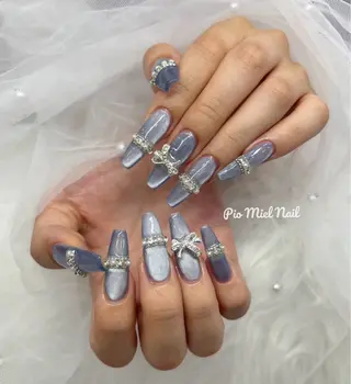 ネイル momo 長さだしのネイルデザイン