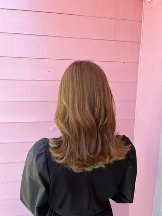 セミロング カラー 【史上最高】口コミ No.1/ナツキのヘアスタイル