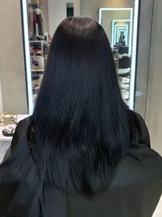 ロング カラー 韓国×ワンホン 艶カラー/ハヅキ🎀のヘアスタイル