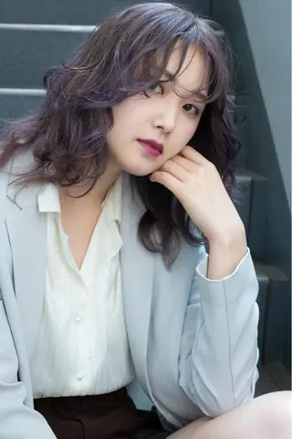 ミディアム カラー GO TODAY SHAiRE SALON 町田店所属・🫧大森 知夏🫧のヘアスタイル