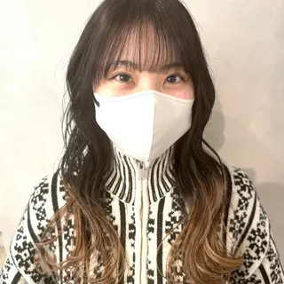 ロング カラー デザインカラー/パー マ🦖外岡咲希🦖のヘアスタイル