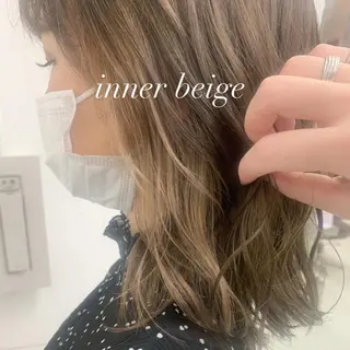 ミディアム カラー ヘアーメイクWiLL 西宮店所属・川上 紗也加のヘアスタイル