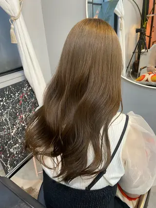 セミロング カラー ヘアアレンジ chapter問屋町 💘小室明華のヘアスタイル