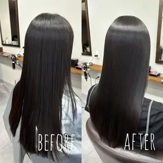 ロング 縮毛矯正、髪質改善／ 松田 龍之介のヘアスタイル