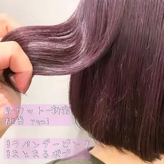 ショート カラー パーマ ヘアアレンジ メンズ キッズ ネイル マツエク・マツパ 新宿駅近♡友達とOK 🦋W -ワット -のヘアスタイル