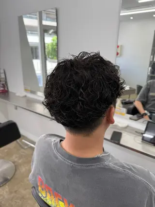 ショート 柏/シャドウパーマ/ ナチュラル/颯寿のヘアスタイル