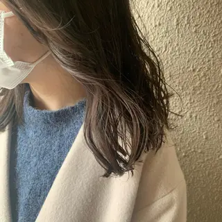 ミディアム カラー chouette/ 根本優希のヘアスタイル