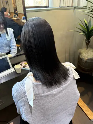 セミロング La fith hair charme 渋谷店【ラフィス ヘアー シャルム】所属・ボブ/縮毛/ブリーチ KURUMI💛のヘアスタイル