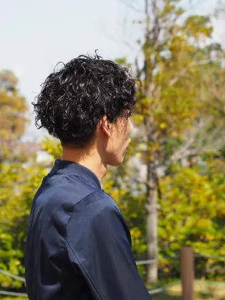 ショート パーマ メンズ holm hair所属・酒井 透のヘアスタイル