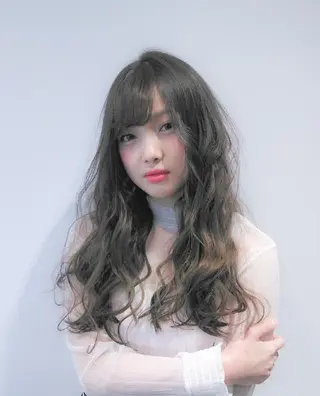 ロング カラー スタイリスト /仲川葵のヘアスタイル