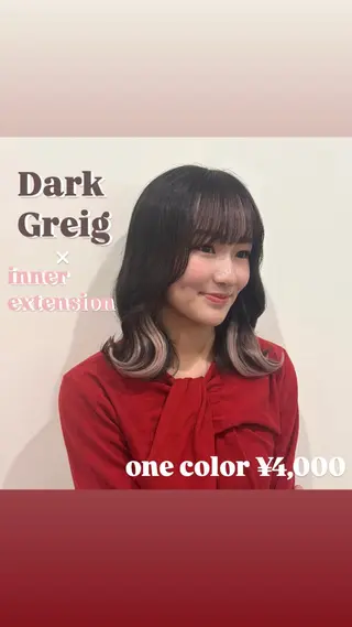 ミディアム 美容室ORIKA /AI 海外レイヤーのヘアスタイル