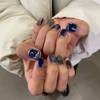 メンズ ネイル 似合わせレイヤーʚɞ ハッシュカットriiのヘアスタイル