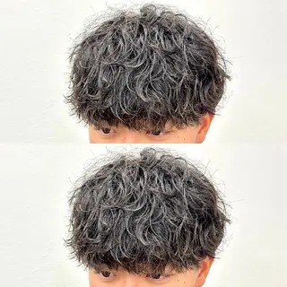 ショート パーマ メンズ 33【SASA】OSAKA【ササ】所属・✂︎メンズパーマ✂︎ 伊藤秀真のヘアスタイル