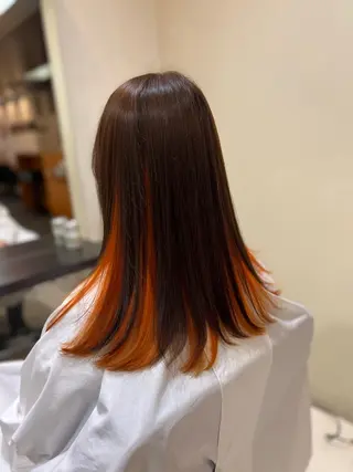 セミロング カラー AIconic nagoya所属・縮毛矯正/ レイヤー/ミディアムのヘアスタイル