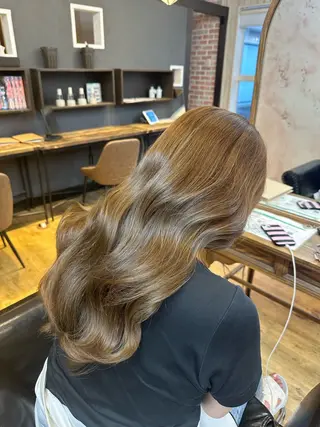 ロング カラー 荻野 翔太朗のヘアスタイル