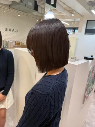 ショート カラー 韓国レイヤー🪽 無重力パーマナツキのヘアスタイル