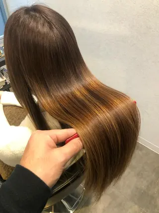 セミロング 志木駅1分☆髪質改善 ミニモ限定特別割引✨のヘアスタイル