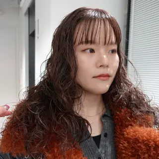 カラー パーマ ヘアアレンジ 🌐サトウ リョウ🌐のヘアスタイル