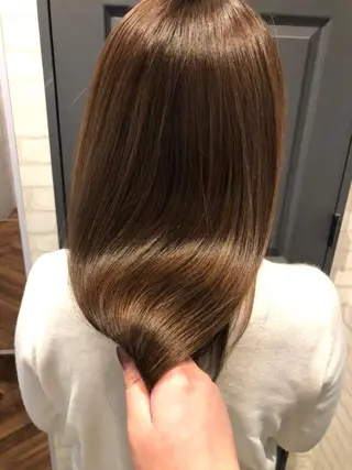 セミロング カラー miri髪質改善 久留米/韓国のヘアスタイル