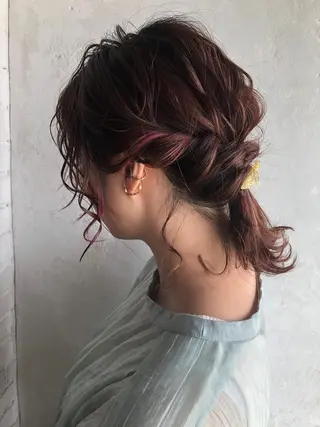 ヘアアレンジ gotodayシェアサロン名古屋店所属・フリーランス美容師 mikaのヘアスタイル