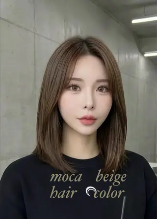 ミディアム カラー M.SLASH 辻 孝志のヘアスタイル