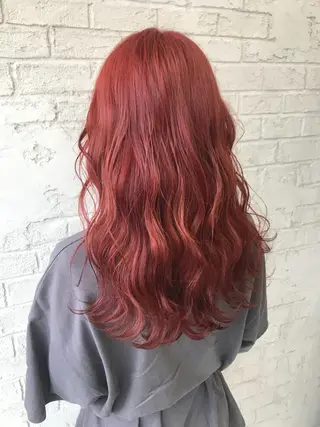 ロング カラー オリーブ/アッシュ やわらか透明感カラーのヘアスタイル