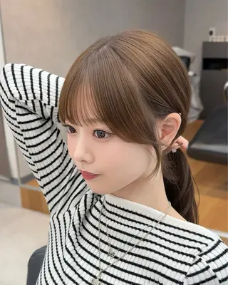 セミロング カラー ヘアアレンジ ⭐️ショート/ボブ/ 艶カラー/りょうがのヘアスタイル