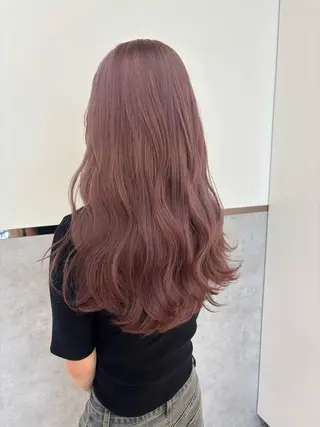 ミディアム rina／ベージュ ワンホン/韓国ヘアのヘアスタイル