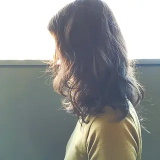 セミロング カラー 💘透明感カラー💘 沖本 将宏のヘアスタイル