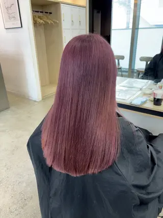 ロング カラー 🪽髪質改善ストレー ト🤍美羽🤍のヘアスタイル