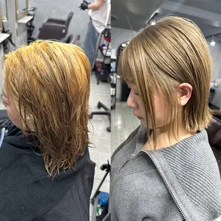 ショート 髪質改善ayame 横山諒のヘアスタイル